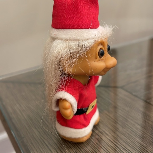 Vintage Russ Christmas Santa Troll Doll in Santa Suit Santa Claus 5" Ornament - Picture 5 of 14